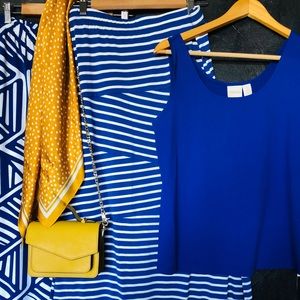 Chico’s maxi skirt- royal blue